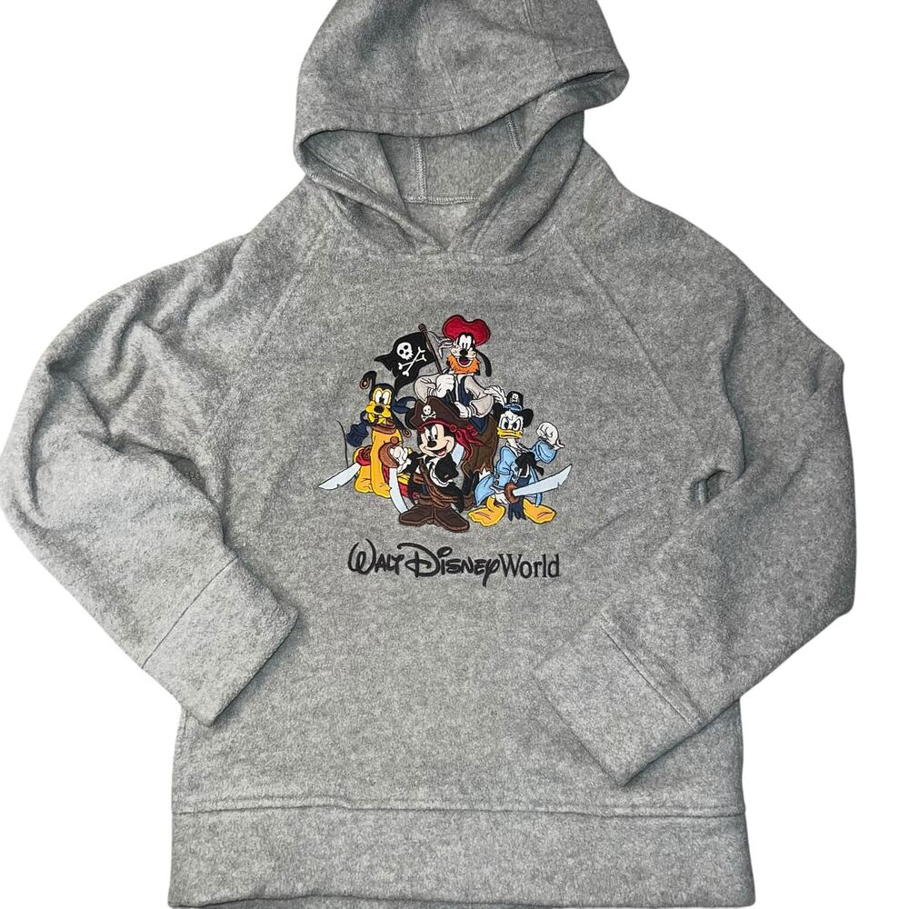 Disney Parks Walt Disney World Pirates Fab Four embroidered Hoodie Kids Sz large